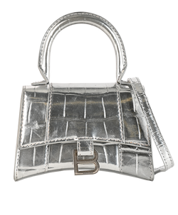 Mini Hourglass, Leather, Silver, MII, S, 3*